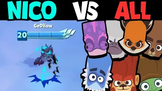 NICO vs ALL OLDEST CHARACTERS - BRUCE is BETTER?! | Zooba Tournament 1v1