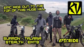 We ride EMTB, 72v Stealth Bombers, 72v Talaria Sting and 72v Surrons on a Long Ride *EPIC RIDE OUT*