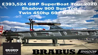 2020 Brabus Shadow 900 Sun Top Luxury Superboat- Exclusive In-depth Video Tour - (now sold)