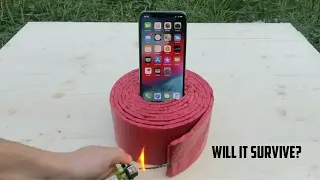 iPhone Xs vs 1000 Firecrackers|Will It Survive