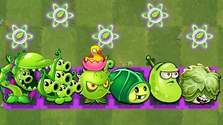 PvZ 2 Challenge - All Green Plants LEVEL 1 vs Gargantuar Hamster Ball