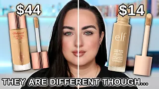 ELF HALO GLOW LIQUID FILTER VS CHARLOTTE'S HOLLYWOOD FLAWLESS FILTER! 🤭 ALL THE DIFFERENCES