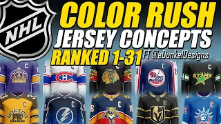 NHL Color Rush Jersey Concepts Ranked 1-31 (ft eDunkelDesigns)
