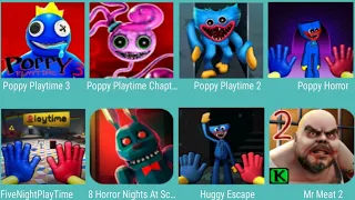 Poppy Playtime 3 Rainbow Friends,Poppy Playtime Chapter 2,Poppy 2 Mobile,Poppy Horror,Five Nights