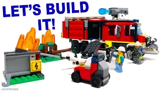 LEGO City 2023 Fire Command Truck 60374 Build & Review