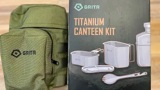 Review of GRITR Titanium Canteen Kit!!!!