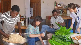 Dragon Boat Festival is coming soon, making Zongzi (Rice Dumpling) with my Chinese besties!