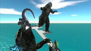 Who Can Pass Godzilla 2014? - Animal Revolt Battle Simulator