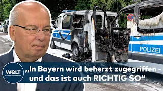 „Es wird versucht werden zu stören“ - G7-GIPFEL: Polizeiautos in Flammen | WELT INTERVIEW