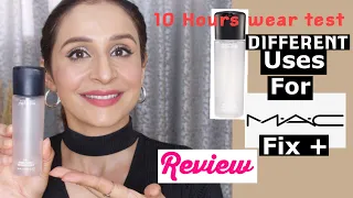 How to Use Mac Prep+Prime original Fix Plus in 8 Different ways || Review || Wear test || By Monika