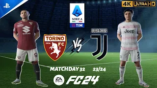 FC 24 - Torino vs. Juventus | Serie A Matchday 32 23/24 | PS5 [4K 60FPS]