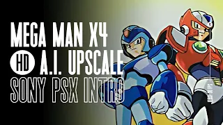 Mega Man X4 - PS1 - AI Upscaled Intro Movie (1080p)