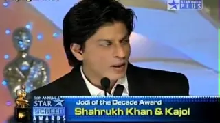 YouTube - Shahrukh - Kajol (Best Jodi of the Decade) -16th Annual Star Screen Awards 2010 - HD.flv