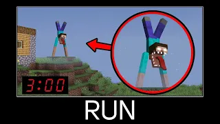 Minecraft wait what meme part 517 (Scary Steve)