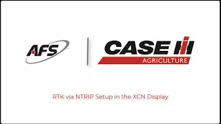 RTK via NTRIP Setup in the XCN Display