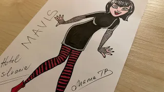 МЭВИС ДРАКУЛА рисуем персонажа / How to draw Mavis Dracula from Hotel Transylvania