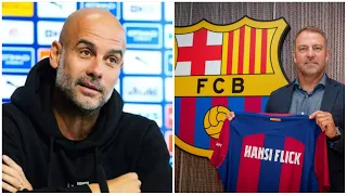 A wonderful comment from Guardiola on Hansi Flick taking over as Barcelona coach!