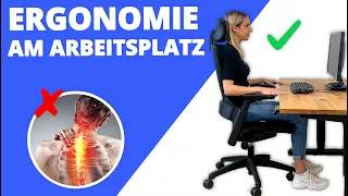 ERGONOMIE am ARBEITSPLATZ | Richtig Sitzen & Stehen (Leitfaden)