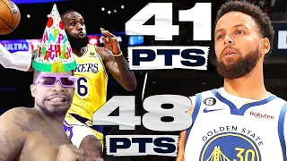 LEBRON SCORES 48 PTS AND CURRY SCORES 41 PTS! + Kareem 38,000 Rant😂👎