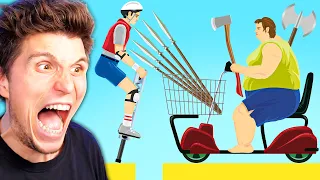 Der KAMPF gegen GLPS MUTTER | Happy Wheels