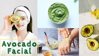 Avocado Facial Diy Treatment | Avocado scrub face mask for skin whitening | Avocado facial cleanser