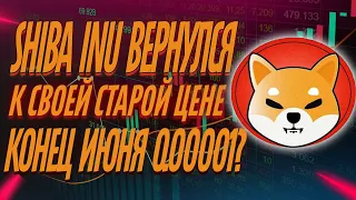 SHIBA INU ВЕРНУЛСЯ К СВОЕЙ СТАРОЙ ЦЕНЕ| ВОЗМОЖЕН ЛИ РОСТ ДО 0.00001 ДО КОНЦА МЕСЯЦА?| КУРС И ПРОГНОЗ