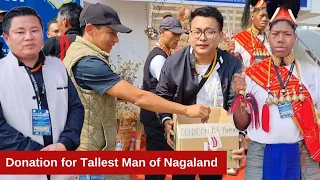 Donation Drive for Tallest Man of Nagaland & message by WCYO President