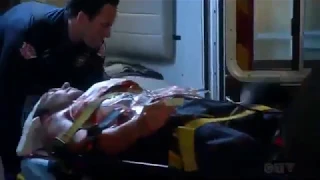 Station 19 Ben sees Travis come out of the ambulance