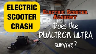 ELECTRIC SCOOTER CRASH CAUGHT ON VIDEO! WILL THE MCDONALDS AND DUALTRON ULTRA SURVIVE?