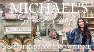 MICHAELS SPRING DECOR 2024 SNEAK PEEK | MICHAELS SHOP WITH ME SPRING DECOR 2024 BURGET HOME DECOR