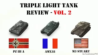 World of Tanks - Triple Light Tank Review (Pz III A, M3 Stuart, AMX 38)