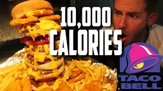 THE TACO BELL NAKED CHICKEN CHIP BURGER | 10,000+ CALORIES