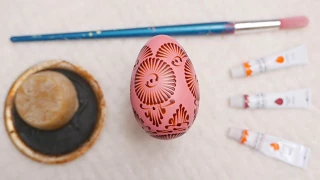 DIY Traditional polish Easter Egg | step by step | Malowanie pisanek woskiem pszczelim |