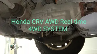 Honda CRV AWD real time 4wd system explained...