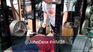 john cena raw bench press 435 pounds