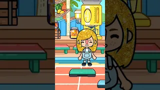 Glow Up Golden Hair🥺💔✨️ #tocaboca #tocalifeworld #tocalifestory #shorts #fyp