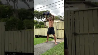 FitPro Hawaii Workout- Double 20 kg. Kettlebell Swings + Push Ups - January 19, 2021, 5:31 pm