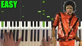 Michael Jackson - Thriller (EASY Piano Tutorial Lesson)