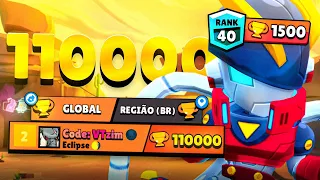 110.000🏆 TROFÉUS e EDGAR RANK 40 no BRAWL STARS!