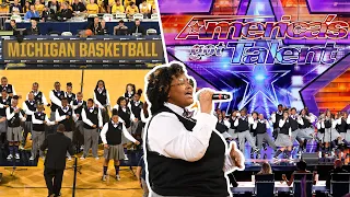 AGT Runner-Up – Detroit Youth Choir | Halftime Performance at Michigan Basketball