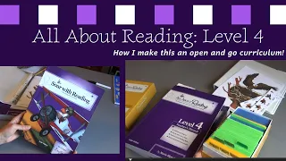 ALL ABOUT READING LEVEL 4 || HOW I PREP THIS HOMESCHOOL READING CURRICULUM TO BE OPEN AND GO