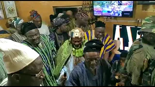 Yaa Naa shows some dance moves during Damba festival