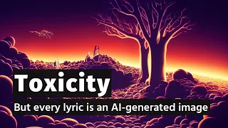 Toxicity - But every lyric is an AI-generated image