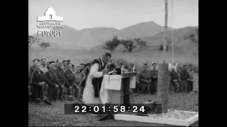 Dumpu Australian war cemetery opened with Requiem Mass (1944)