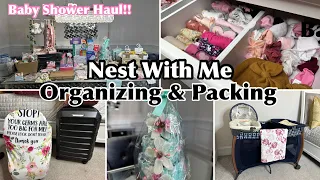 NEST WITH ME| ORGANIZING, PACKING, & MORE| 9 MONTHS PREGNANT