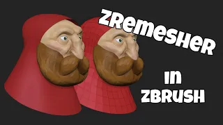 Быстрый Zremesher в Zbrush, для начинающих