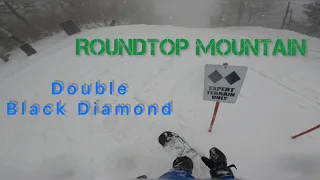 My First Double Black Diamond Run On A Snowboard! (First Person View)