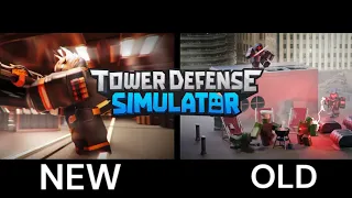 OLD VS NEW TRAILER COMPARISON TOWER DEFENSE SIMULATOR!