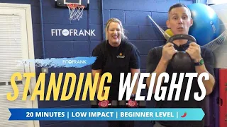 20 minute All Standing Weights Session | Full Body