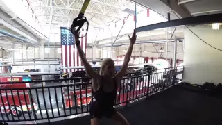 TRXFreestyleFriday with Kari Woodall - TRX Rotation Overhead Combo